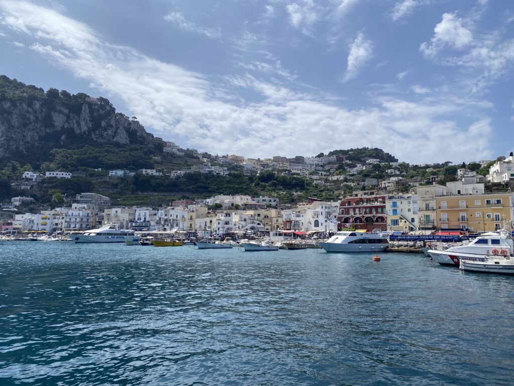 Capri port in Capri, Italy